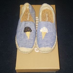 Girls Denim slip ons